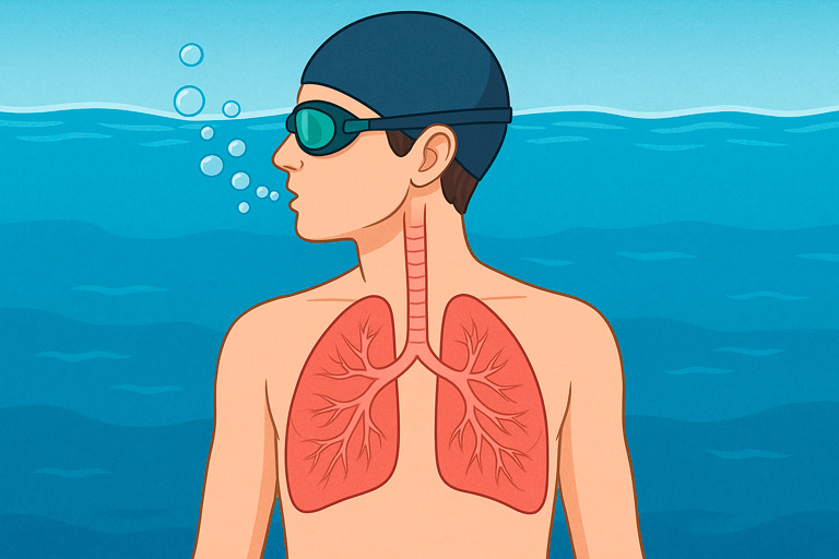 Układ oddechowy a nauka pływania