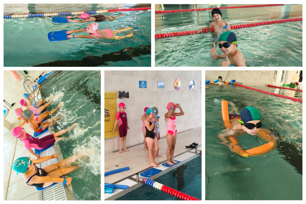 Dzieci podczas Wakacyjnej Szkoły Pływania 2026 w Aqua Centrum Chełmiec